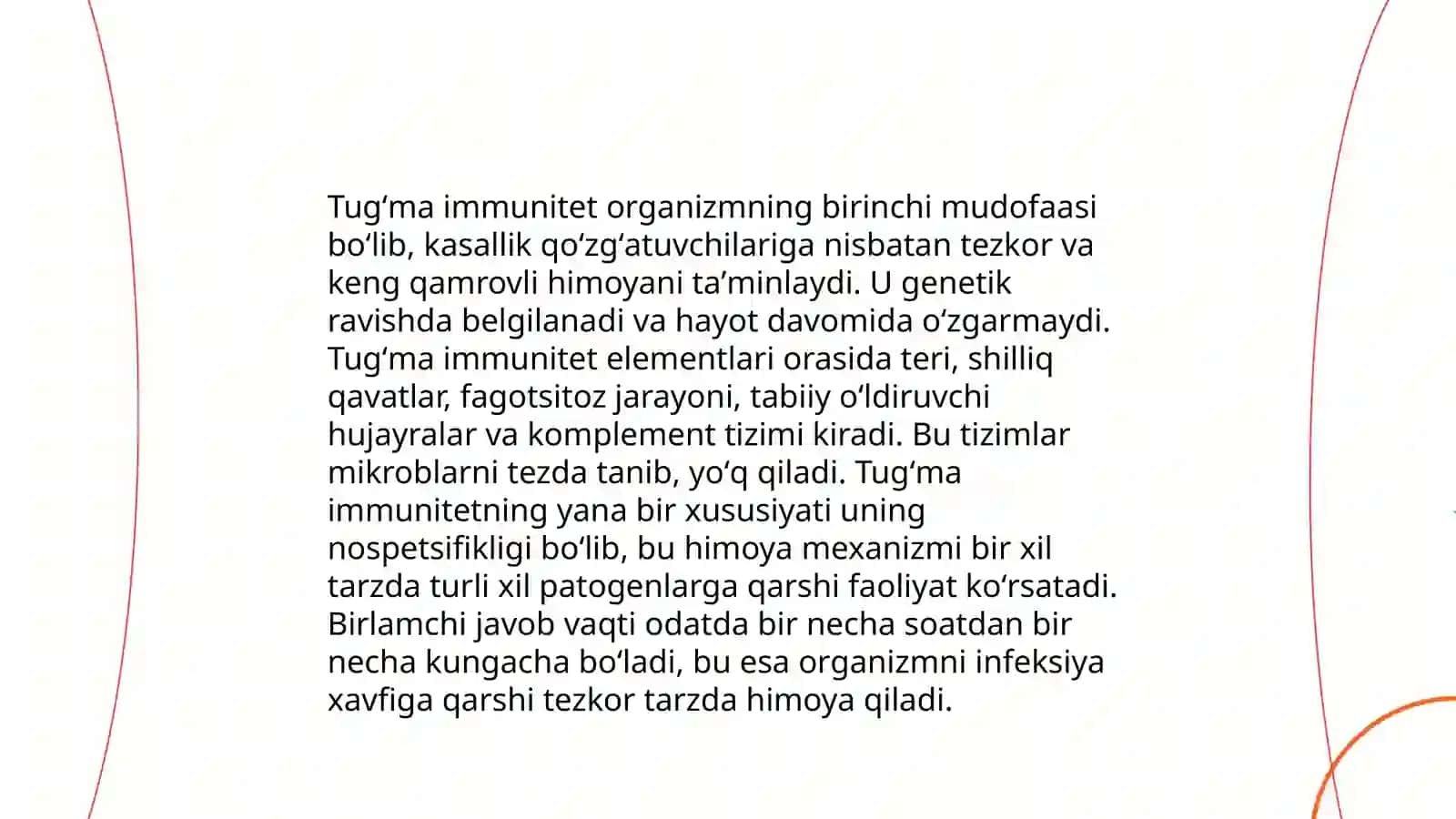 Immun tanqislik holatlari ( tuğma, hayot davomida orttirilgan.)Immun profilaktika va immun terapiya asoslari 4