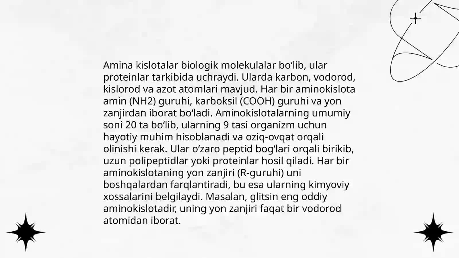Amina kislata va oqsillarni olinishi va xosslari 4