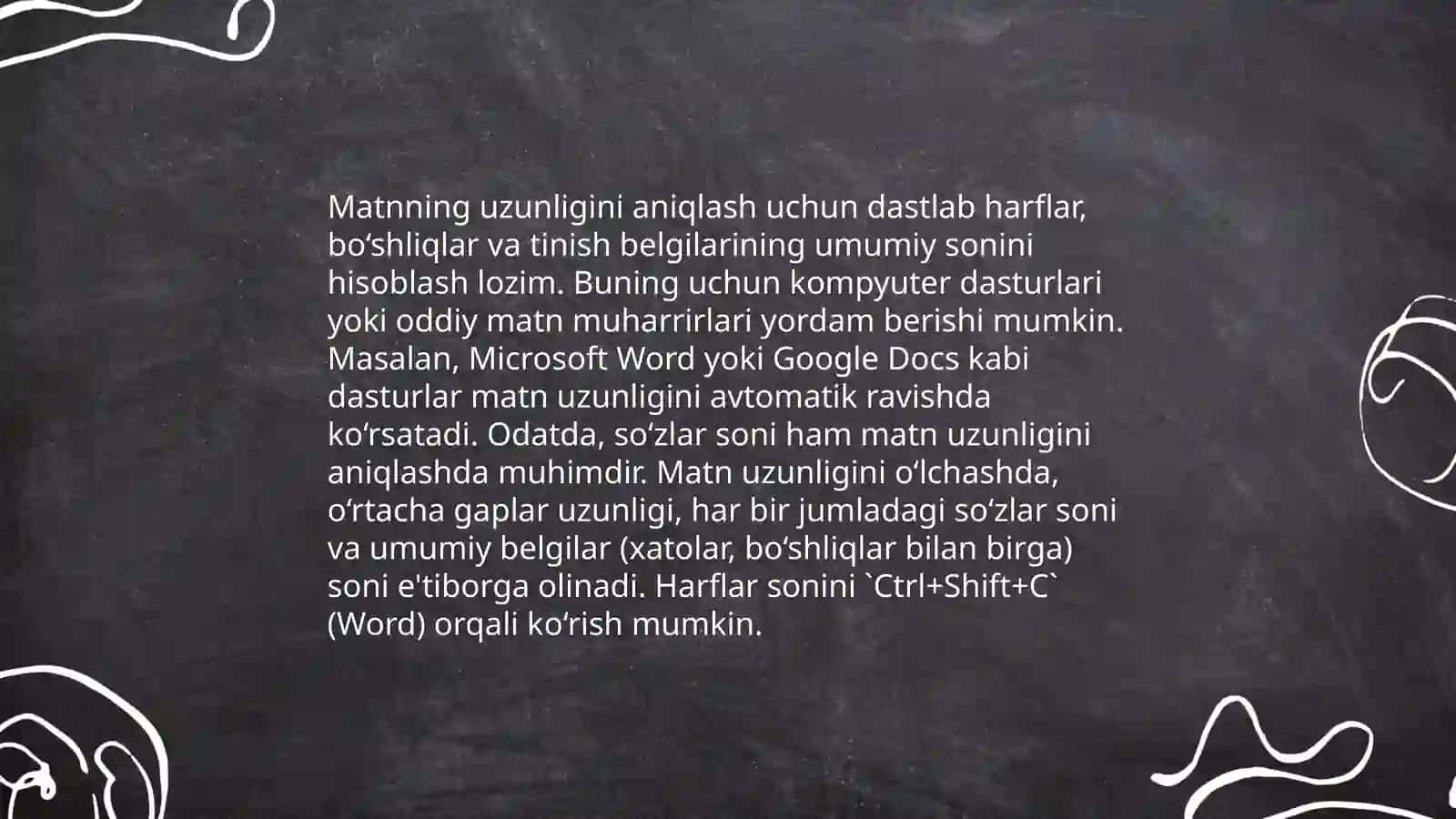 Matnlar (string) bilan ishlashning umumiy usullari 4