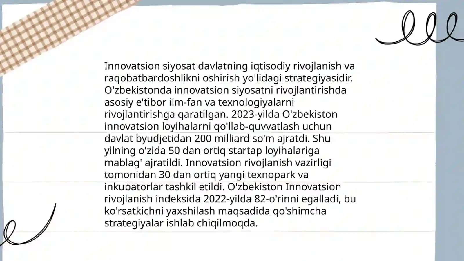 Innovatsion faoliyatni davlat tomonidan tartibga solinishi 4