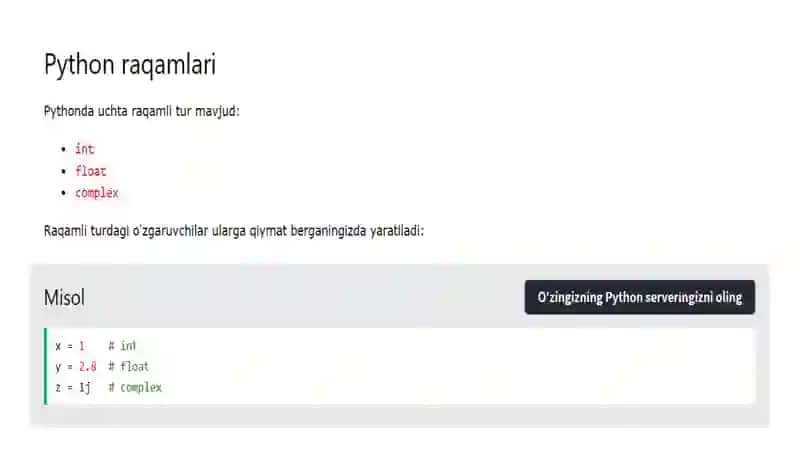 Pythondama'lumotturlari 4