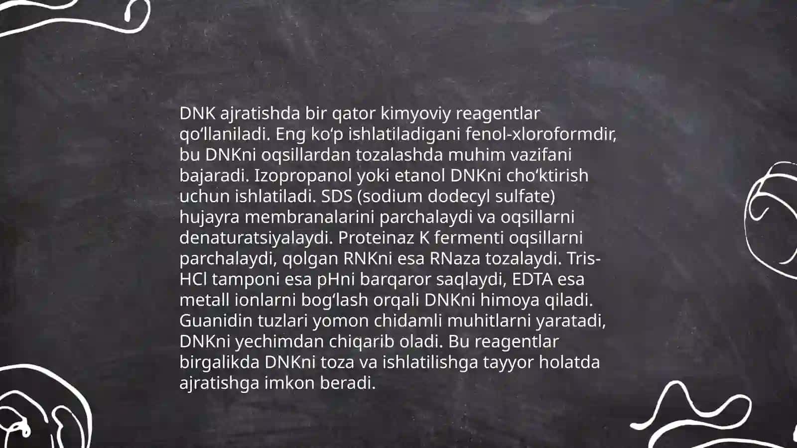 Biologik to'qimalardan Genom DNKsini ajratish 4
