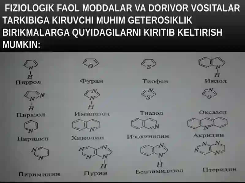 kimyo geteroxalqali birikmalar. 4
