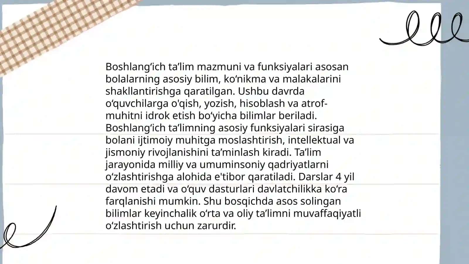 Boshlang‘ich ta'lim mazmuni va mohiyati 4