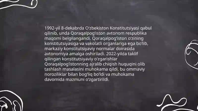 Mustaqillik yillarida Qoraqalpogʻiston Respublikasi 4