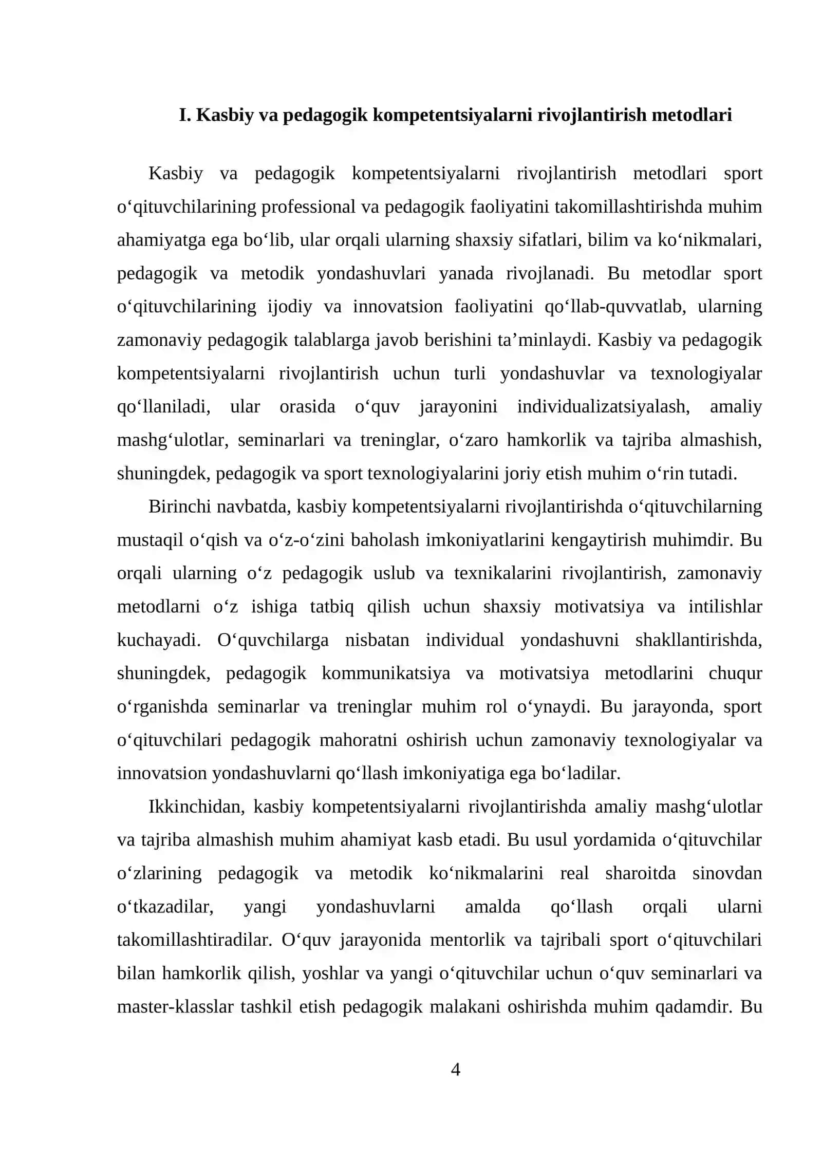 SPORT O‘QITUVCHISINI KASBIY VA PEDAGOGIK FAOLIYATI 4