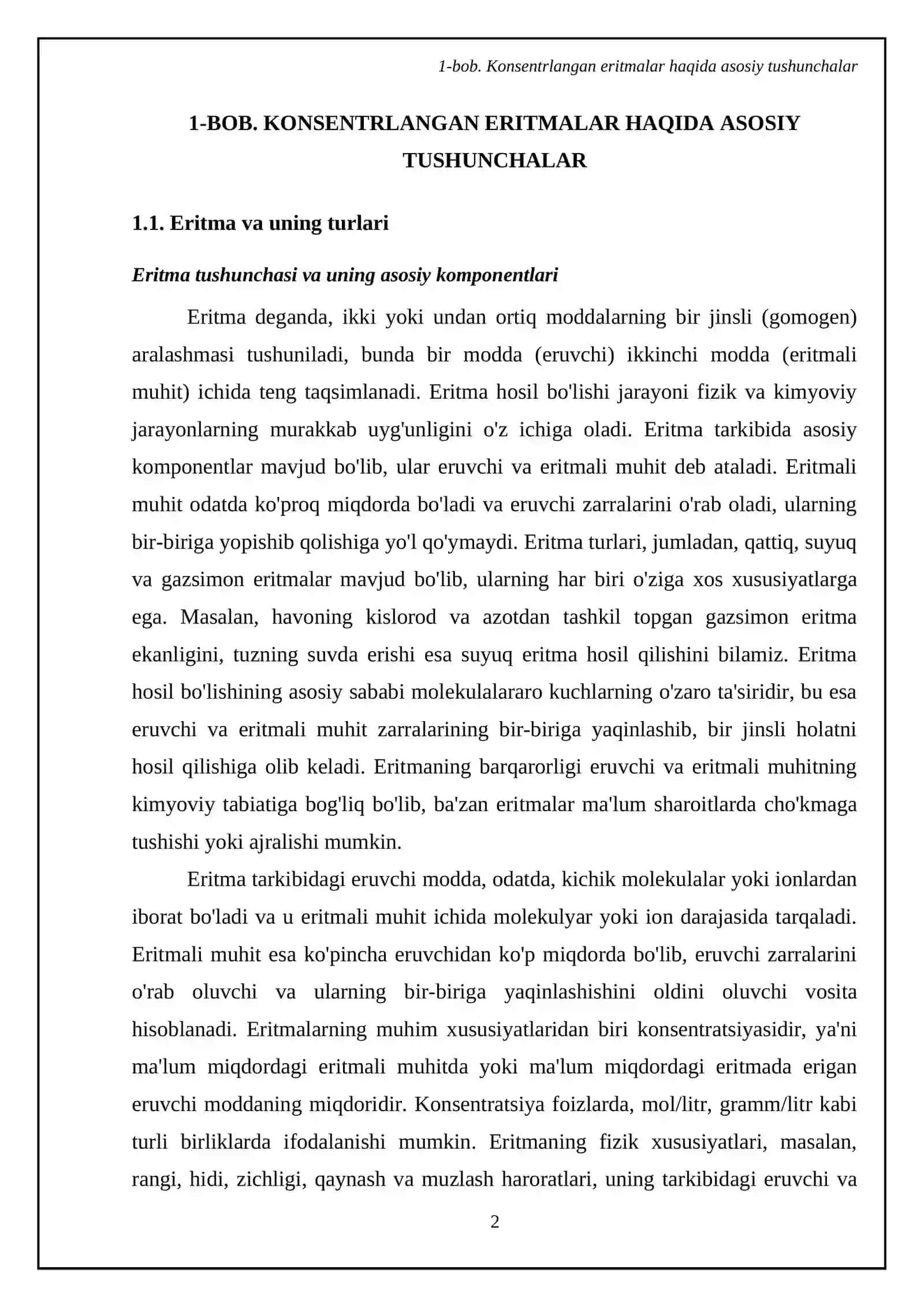 Konsentrlangan eritmalar tayyorlash 4