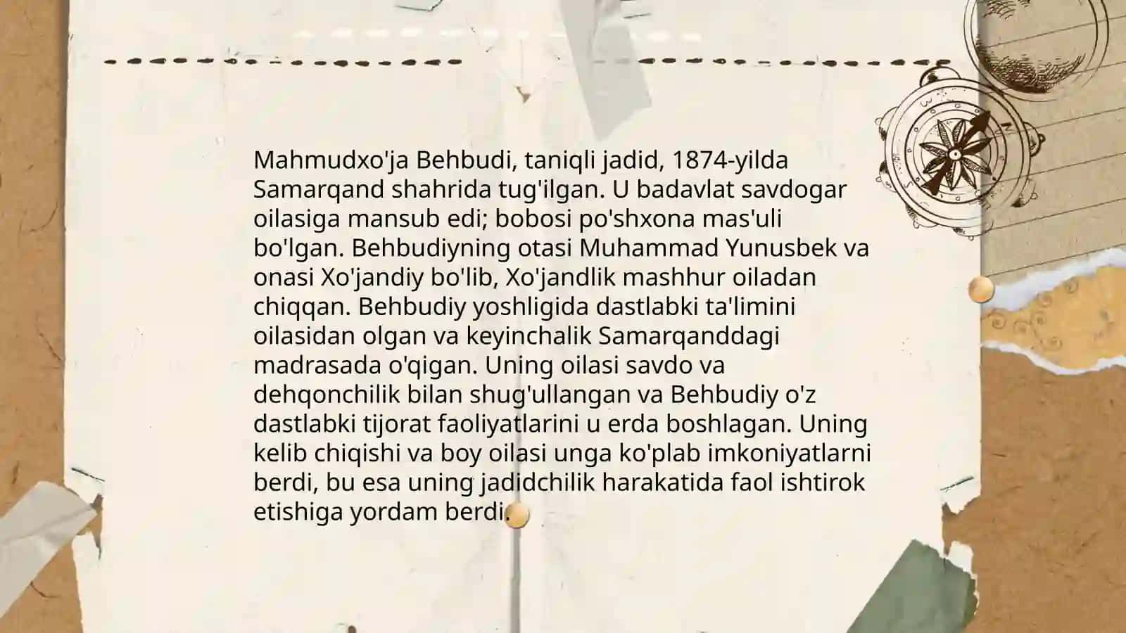 Behbudiy hayoti 4