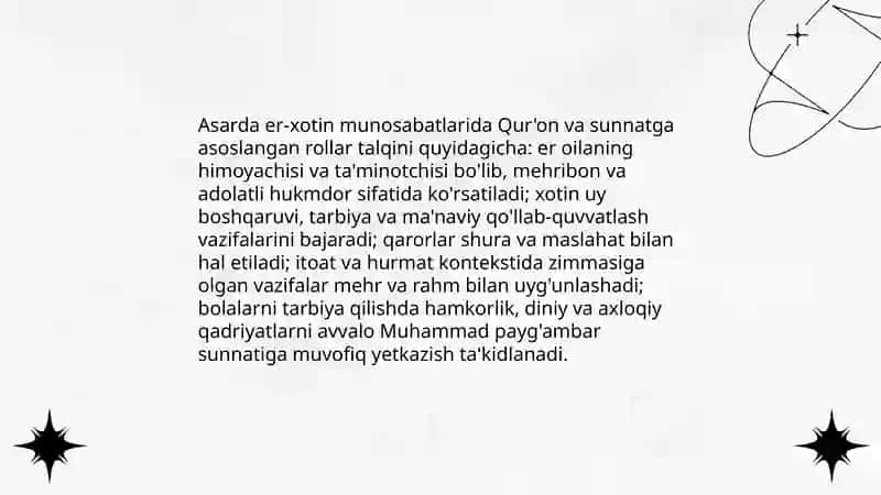 Shayx Muxammad Sodiq Muxammad Yusufning Baxtiyor oila asarida islom qadriyatlarining talqini 4