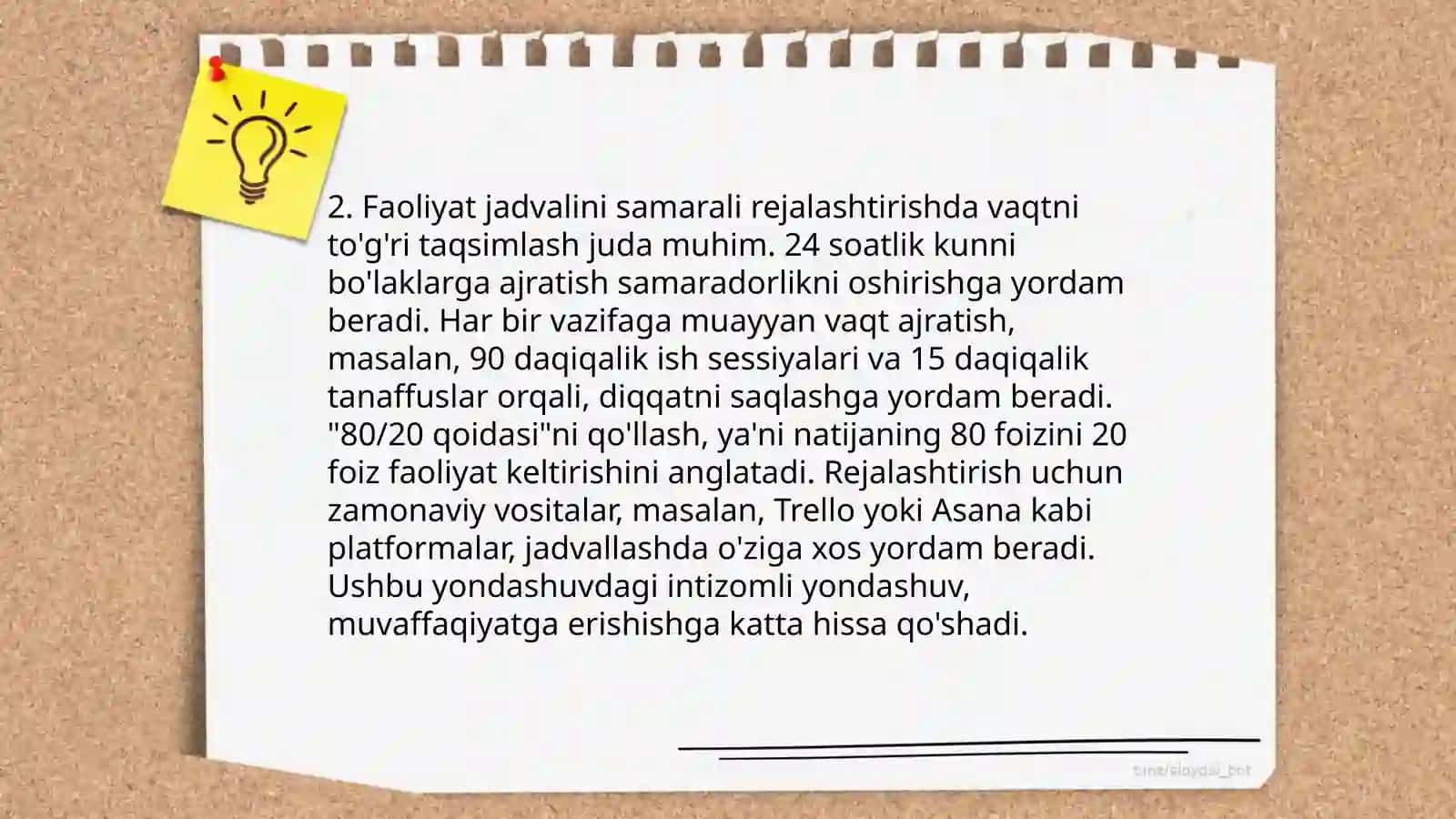 Faoliyat jadvali tuzish talablari.Faoliyatda tarbiyachining yetakchilik roli 4