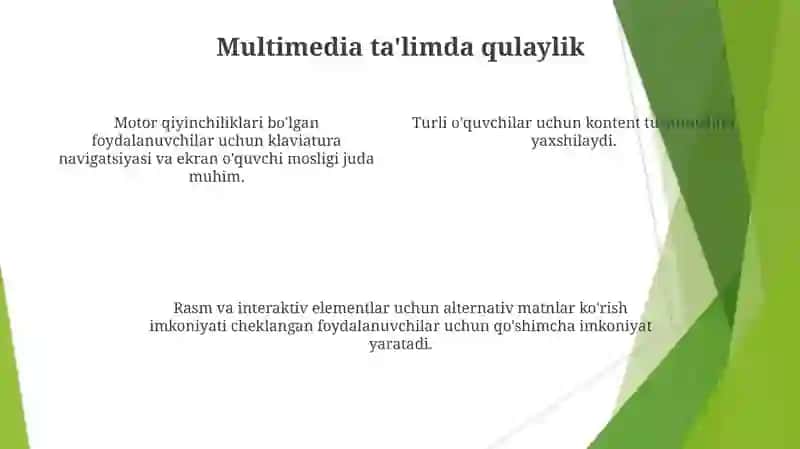 Multimedia taʼlim va uni tatbiq etish 4