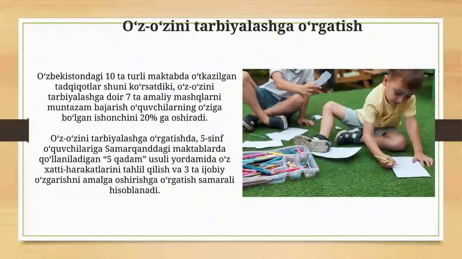 Boshlangʻich taʼlimda tarbiyaning umumiy metodlari va vositalari 4
