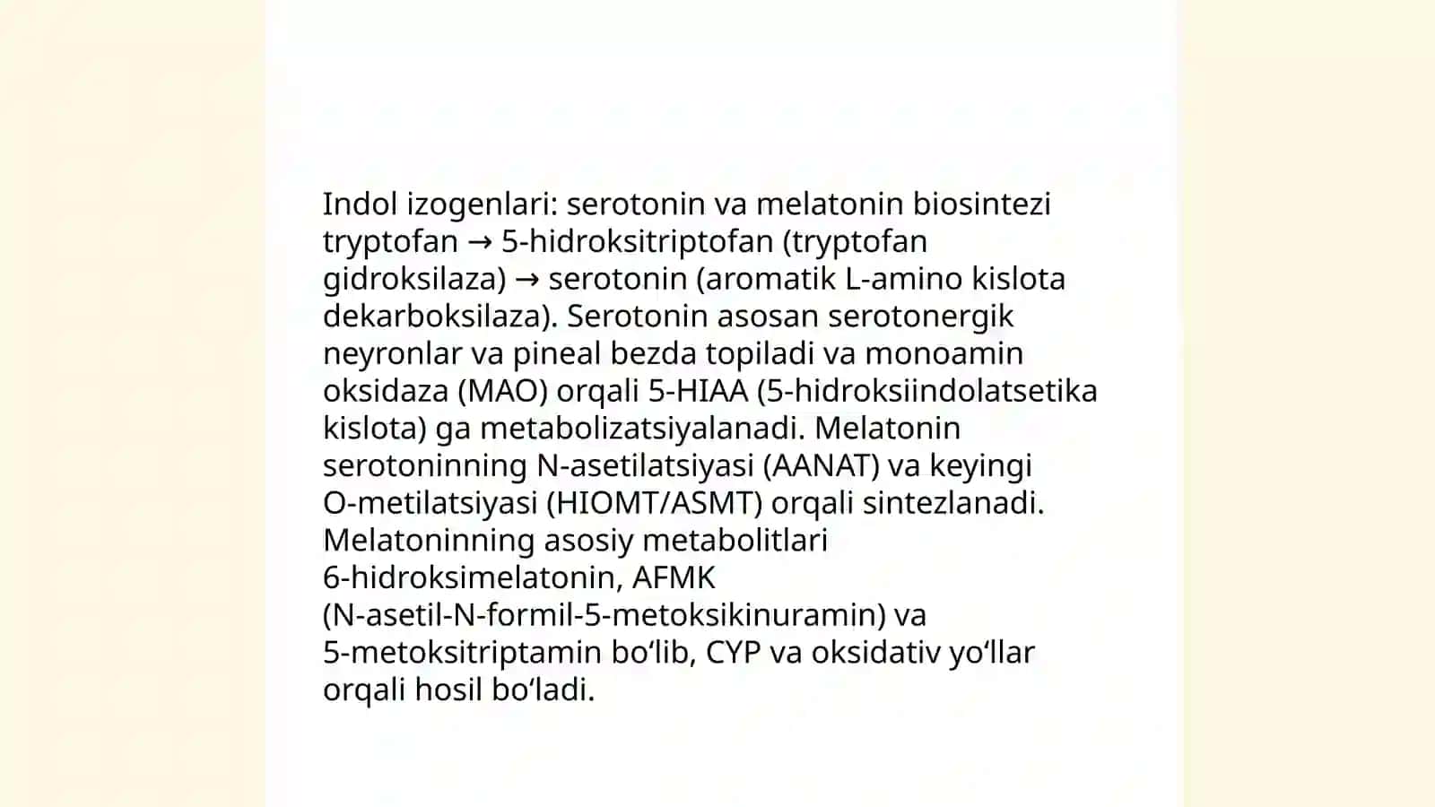 Geterohalqali birikmalar metabolitlar va dori vositalar sifatida 4