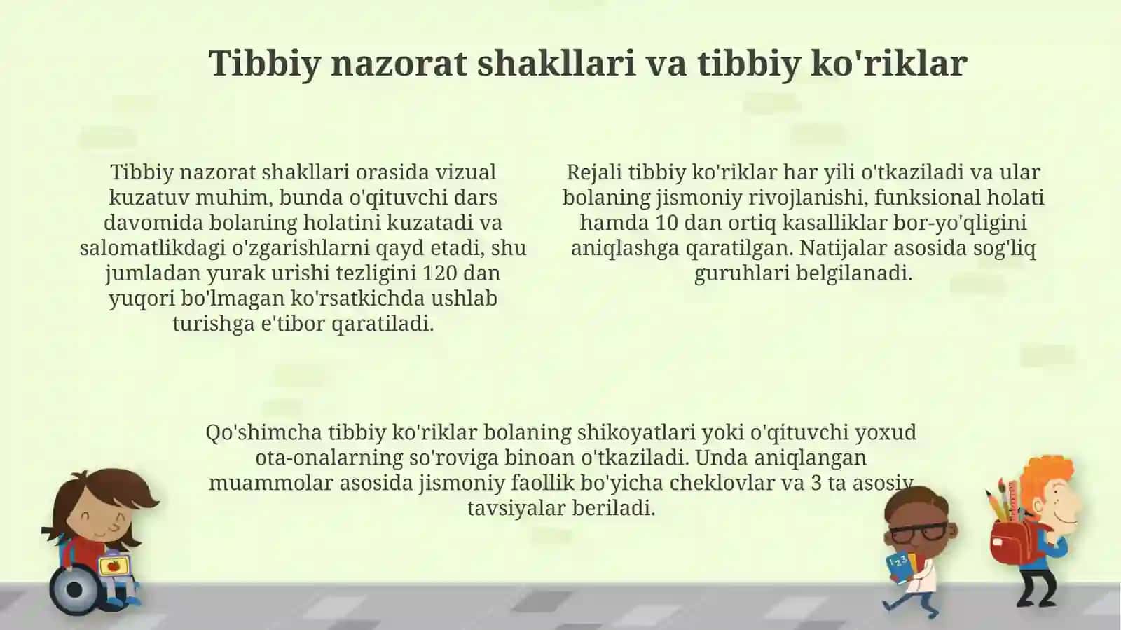 Umumiy qoidalar va tibbiy nazoratning asoslari 4