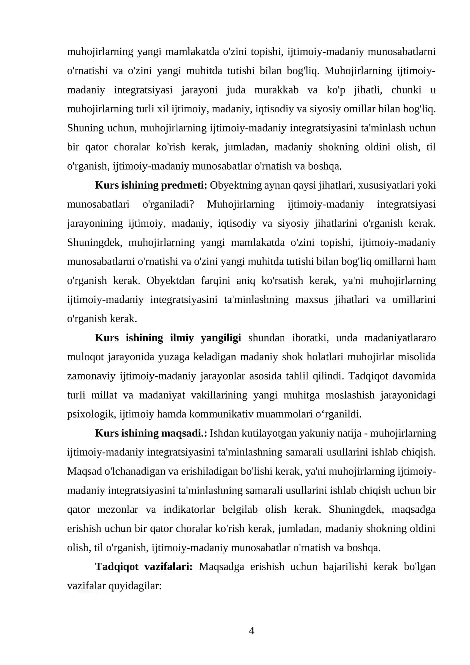 MADANIYATLARARO MULOQOT VA MADANIY SHOK: MUHOJIRLAR MISOLIDA 4