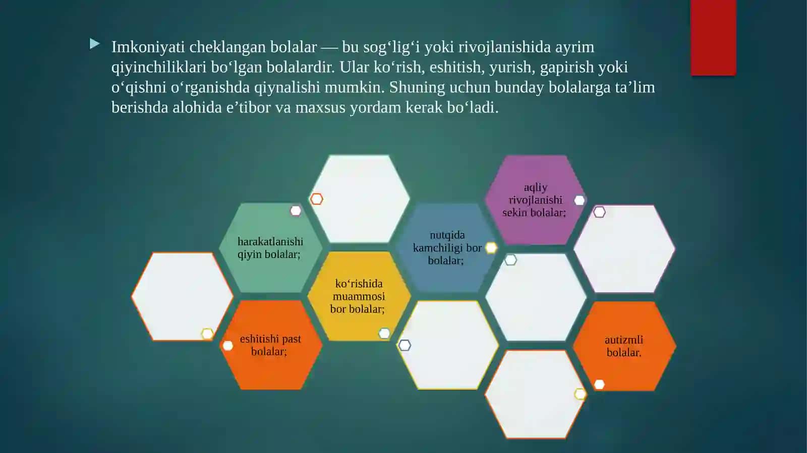 Imkoniyati cheklangan bolalarni o'qitishda ta'lim maqsadlarini belgilash 4