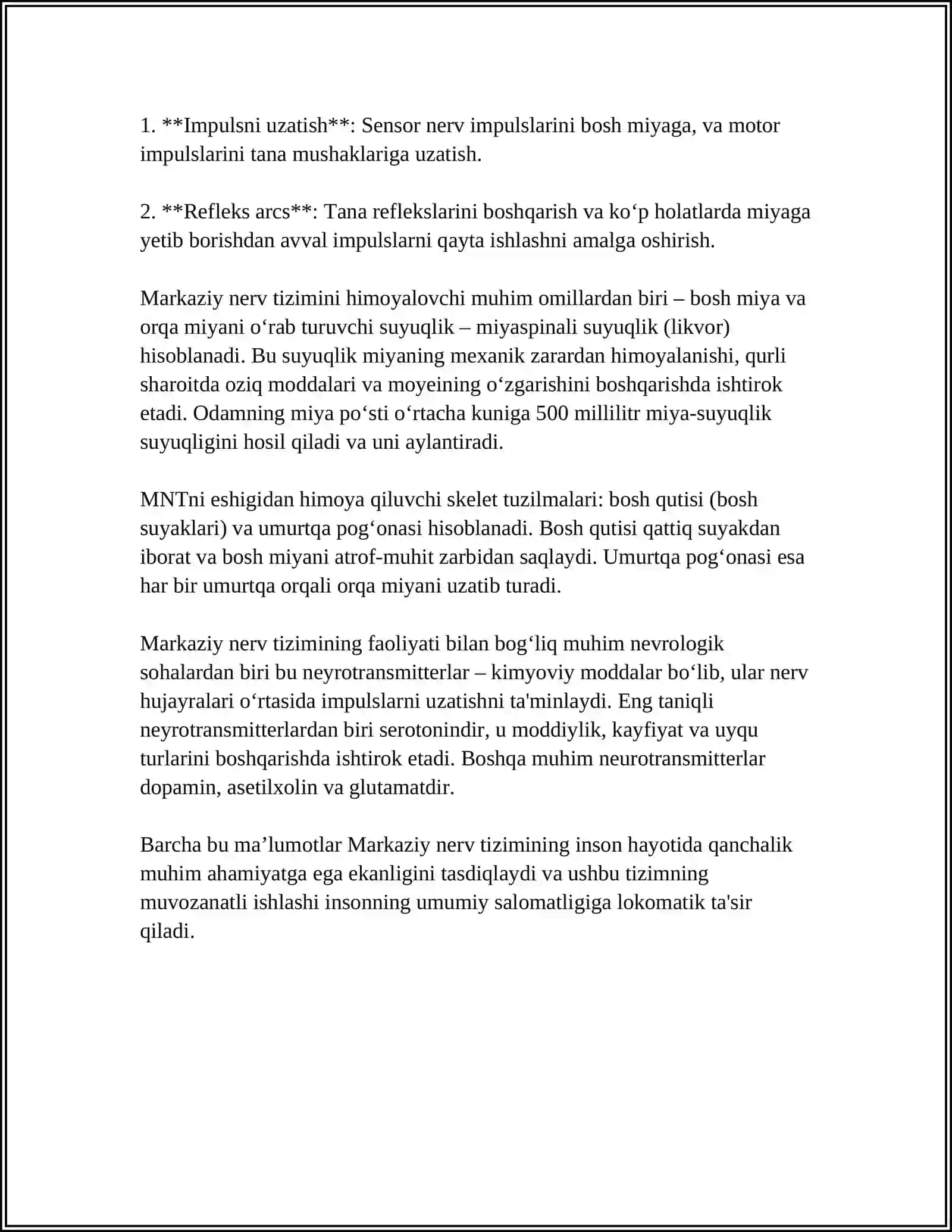 MARKAZIY NERV TIZIMI 4