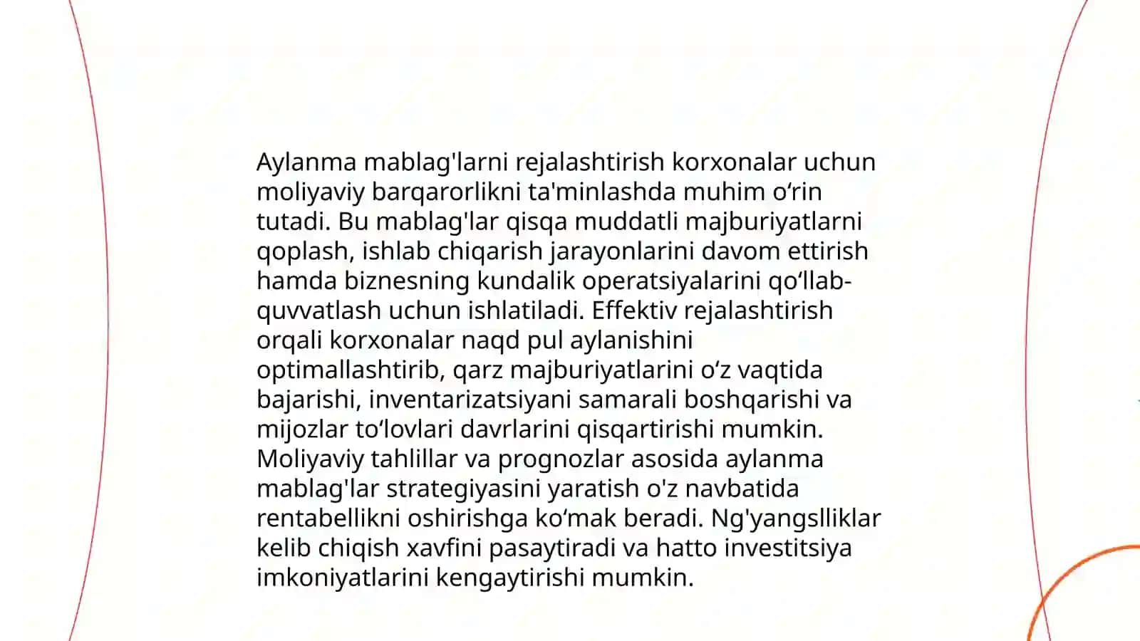 Aylanma mablag’larni boshqarish 4