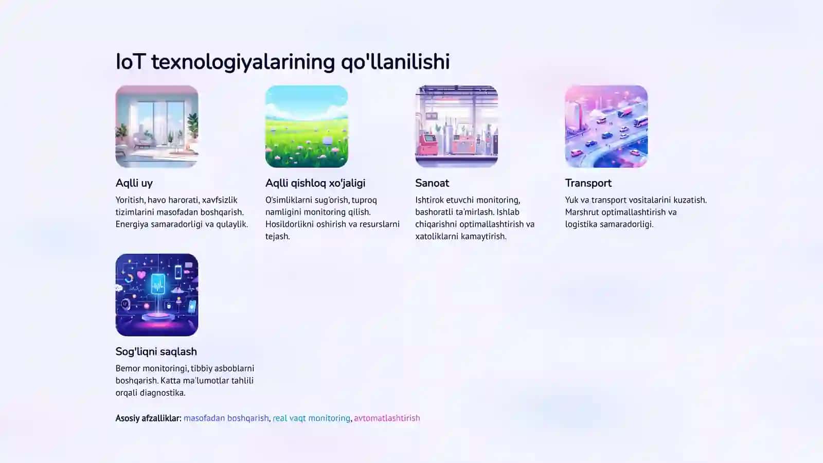 IoT tizimlari uchun Arduino platformasidan foydalanish 4