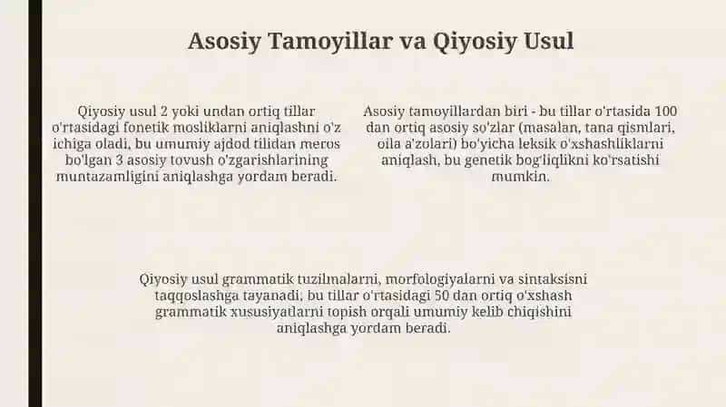 Tillarning genealogik tasnifi 4