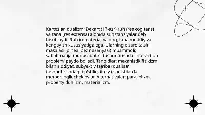 Dualizm va Monizm: Insonni Tushunishga Yondashuv 4