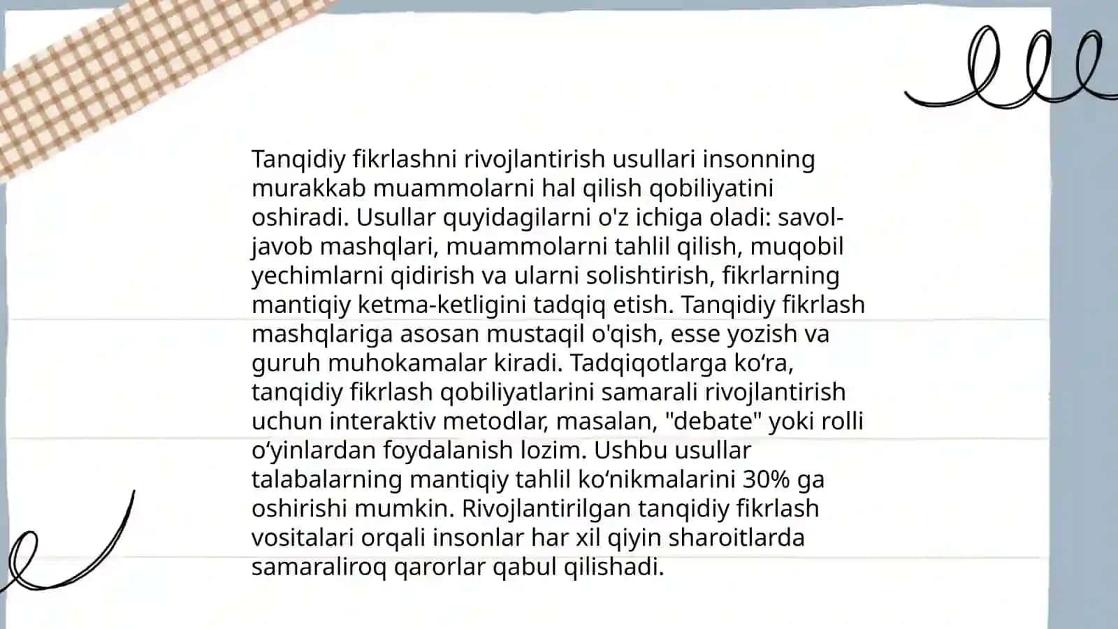 Tanqidiy fikrlashning mohiyati 4