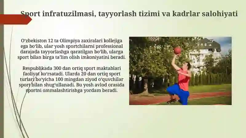 O'zbekiston sport salohiyati va resurslari 4