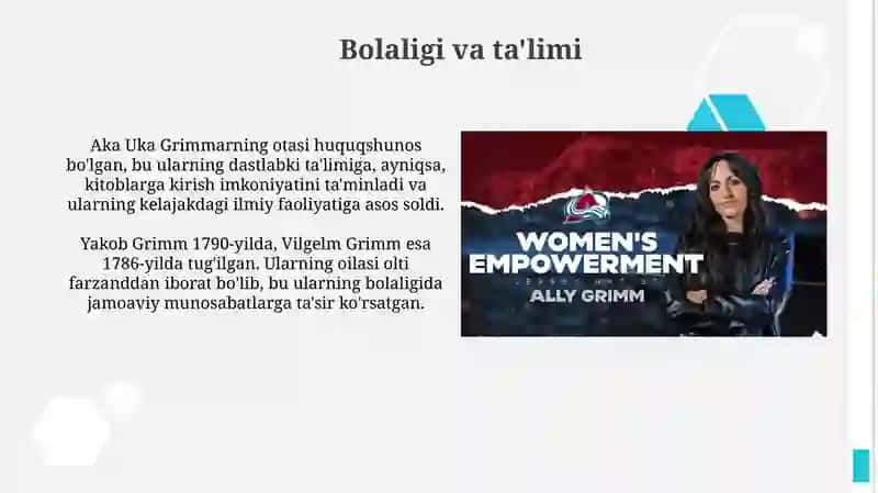 Aka Uka Grimmlarning hayoti va ijodi 4