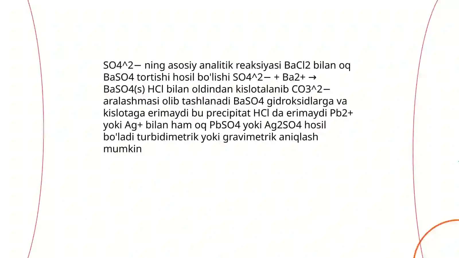 Anionlarni tasnifi I-guruh SO4 SO3 S2O3 PO4 CO3 anionlarining analitik reaksiyalari 4