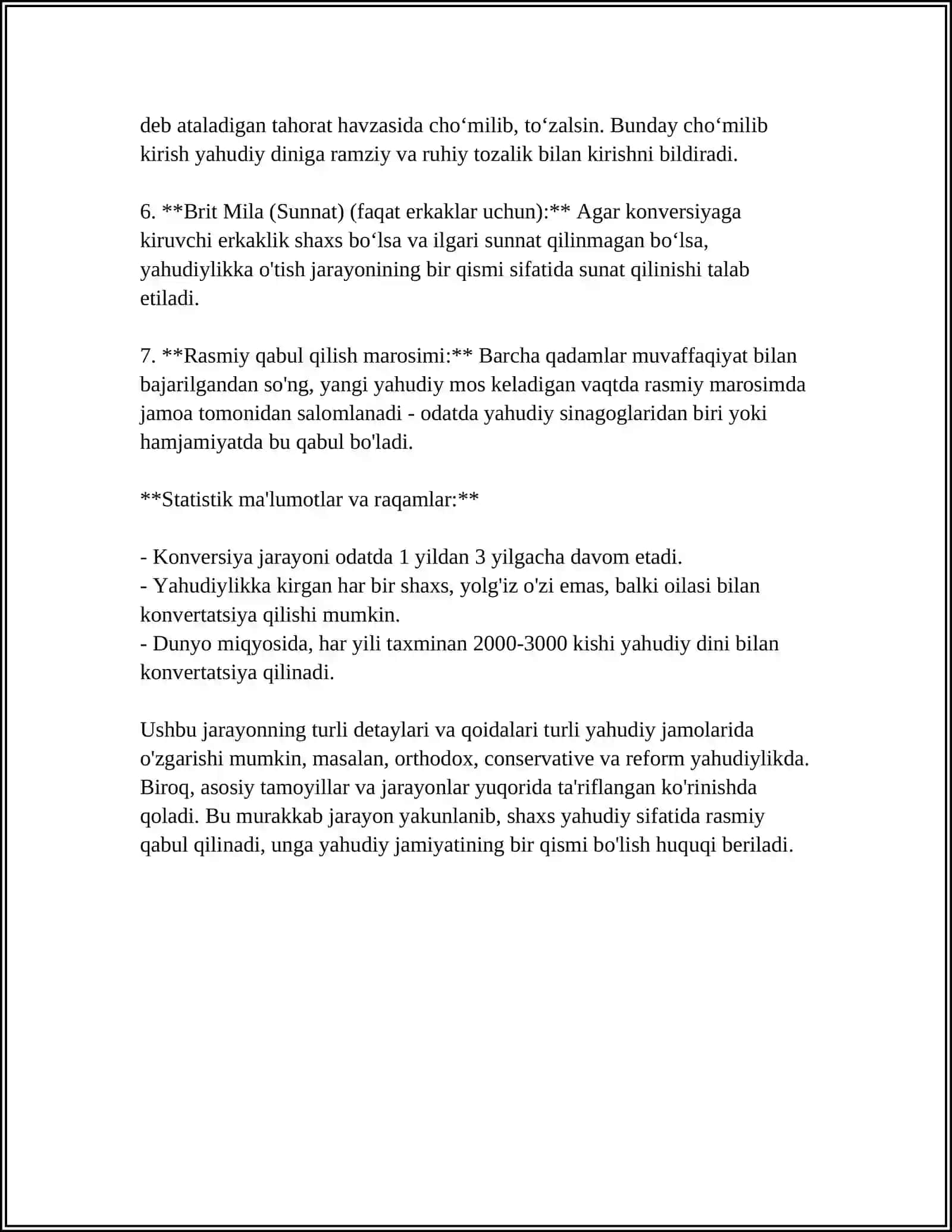 YAHUDIYLIK TA'LIMOTI AN'ANA VA MAROSIMLARI 4
