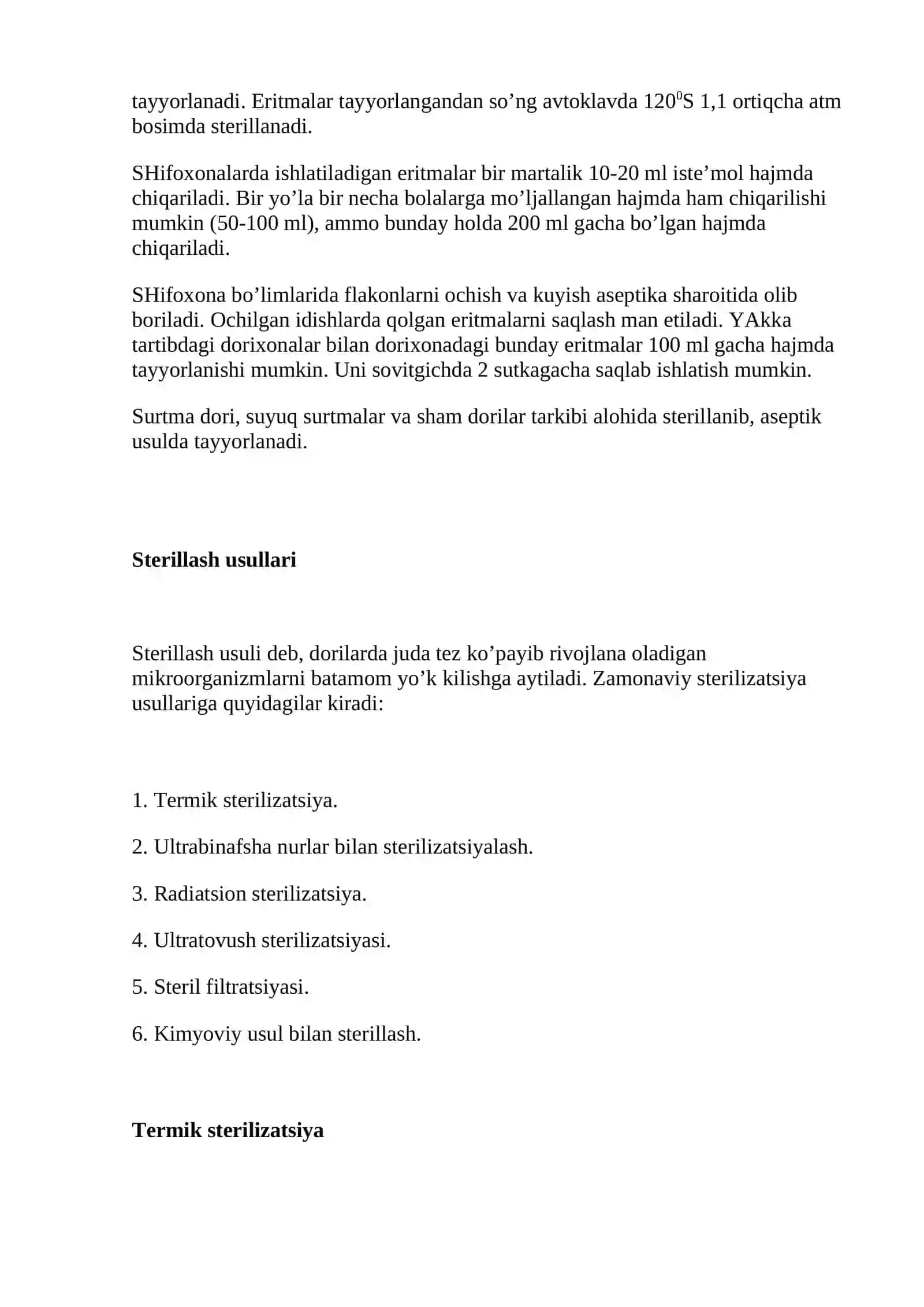 Sterilizatsiya qilish 4