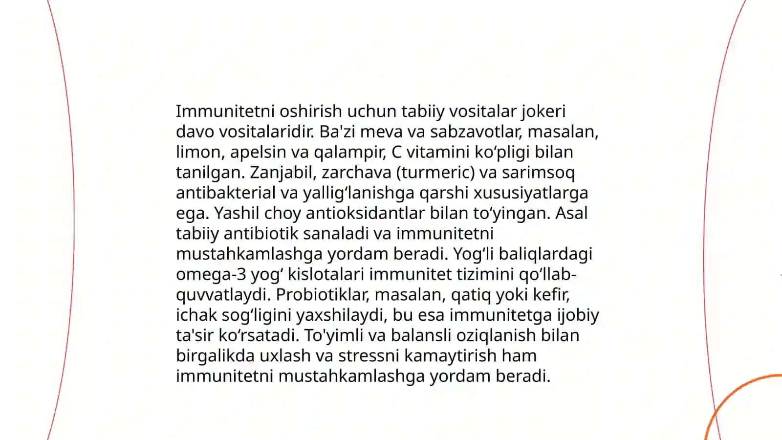 Odam organizmi tonusini kuchaytiruvchi dori vositalari.Immunitetga ta'sir etuvchi vositalar 4