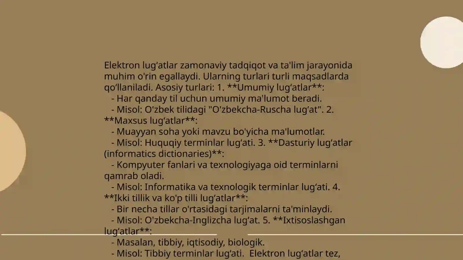 Elektron lugʻatlarning umumiy tavsifi 4