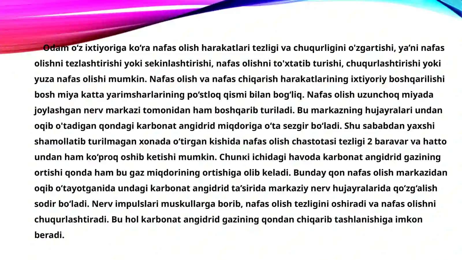 Nafas olishning boshqarilishi 4