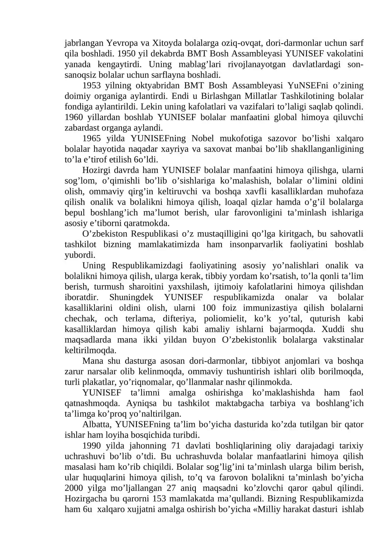 Qiyosiy pedagogika fani rivojlanishida xalqaro tashkilotlar va ularning faoliyati 4
