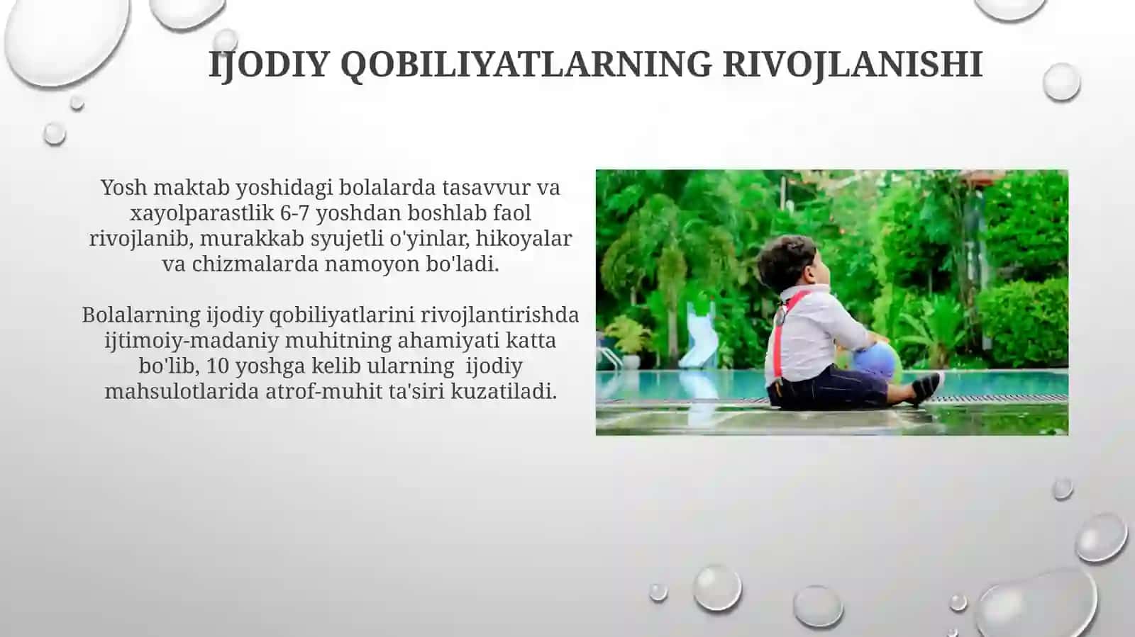 Kichik maktab yoshi davri psixik rivojlanishning umumiy tavsif 4