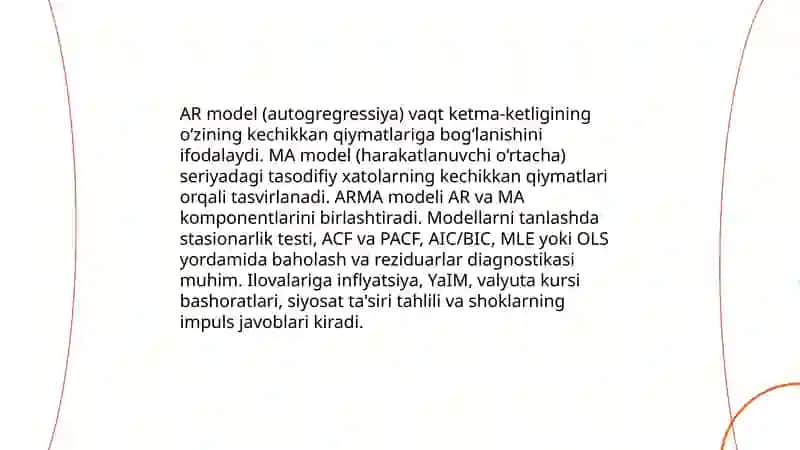 Dinamik ekonometrik modellar 4