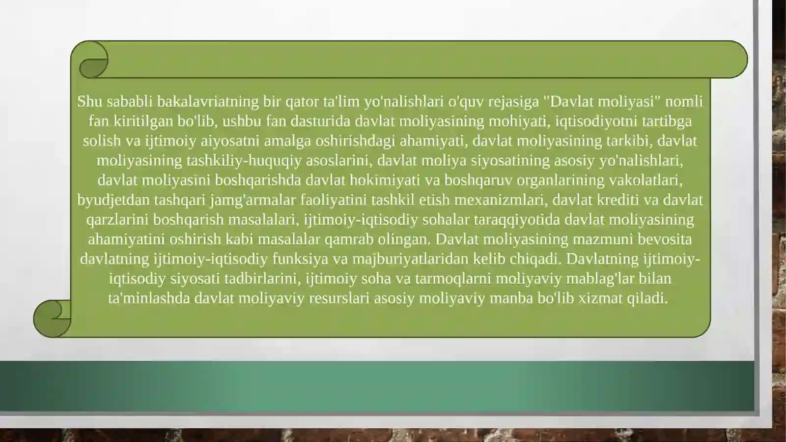 Davlat va nodavlat moliyaviy muassasalarning iqtisodiyotda tutgan o‘rni 4
