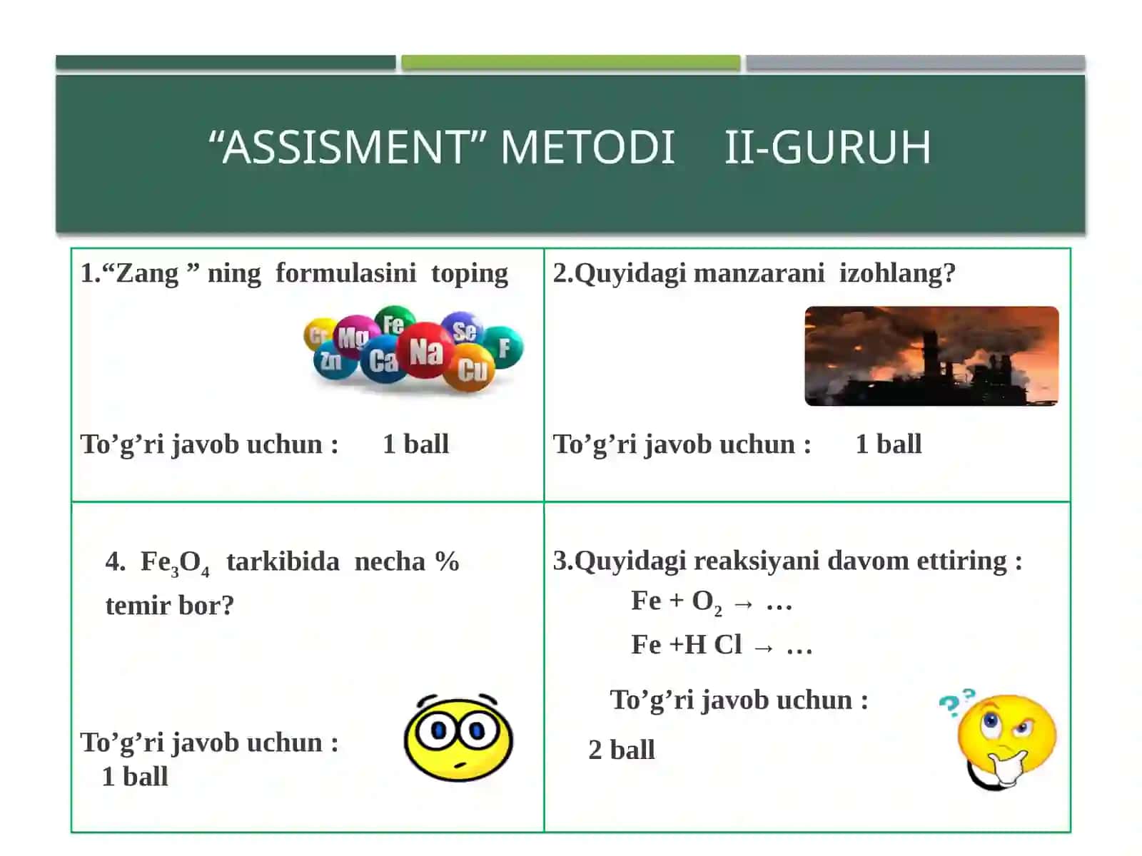 O’zbekistonda metallurgiya.Cho’yan va po’lat ishlab chiqarish 4