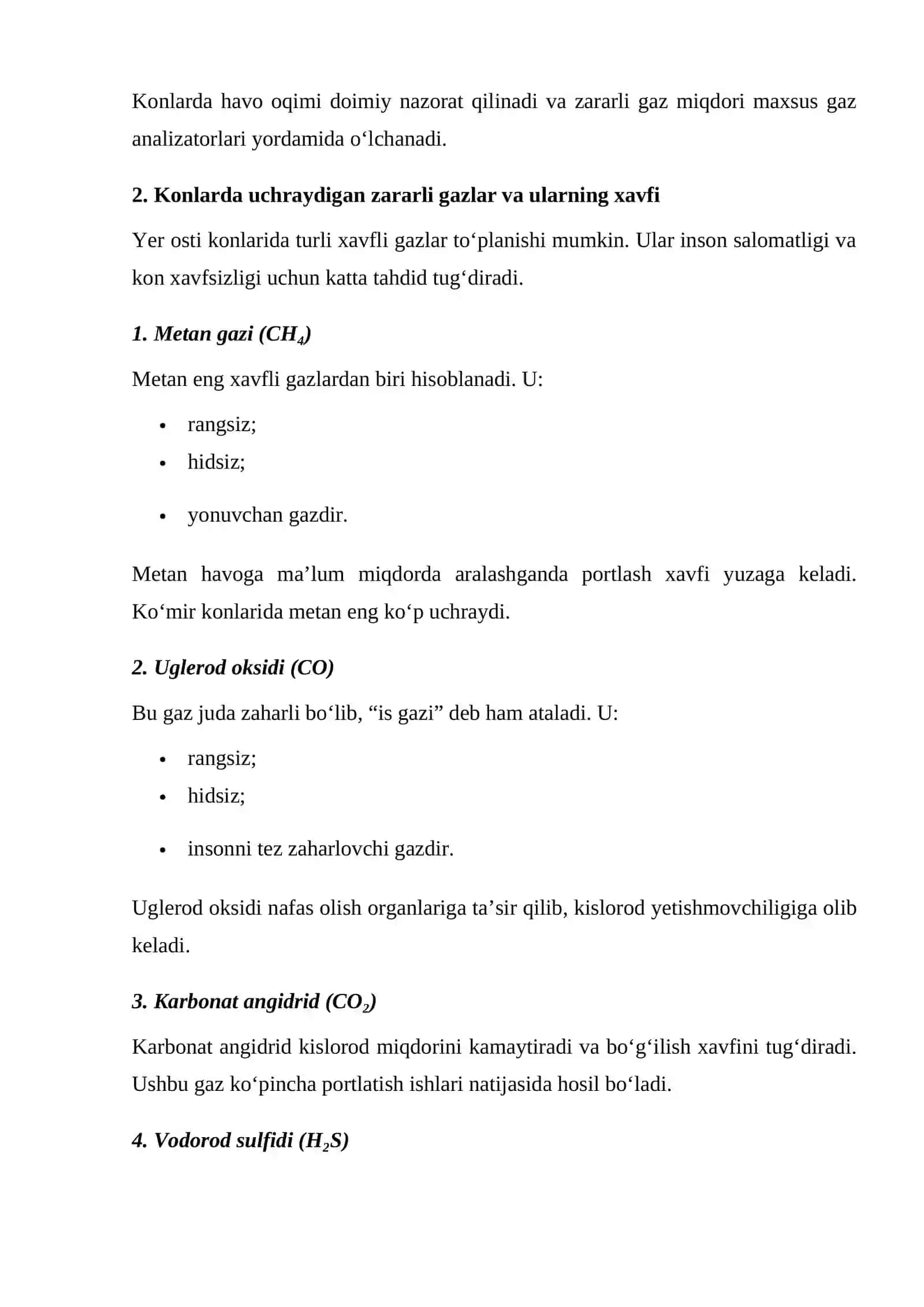 Konlarda havo almashinuvi va gazlardan himoyalanish 4