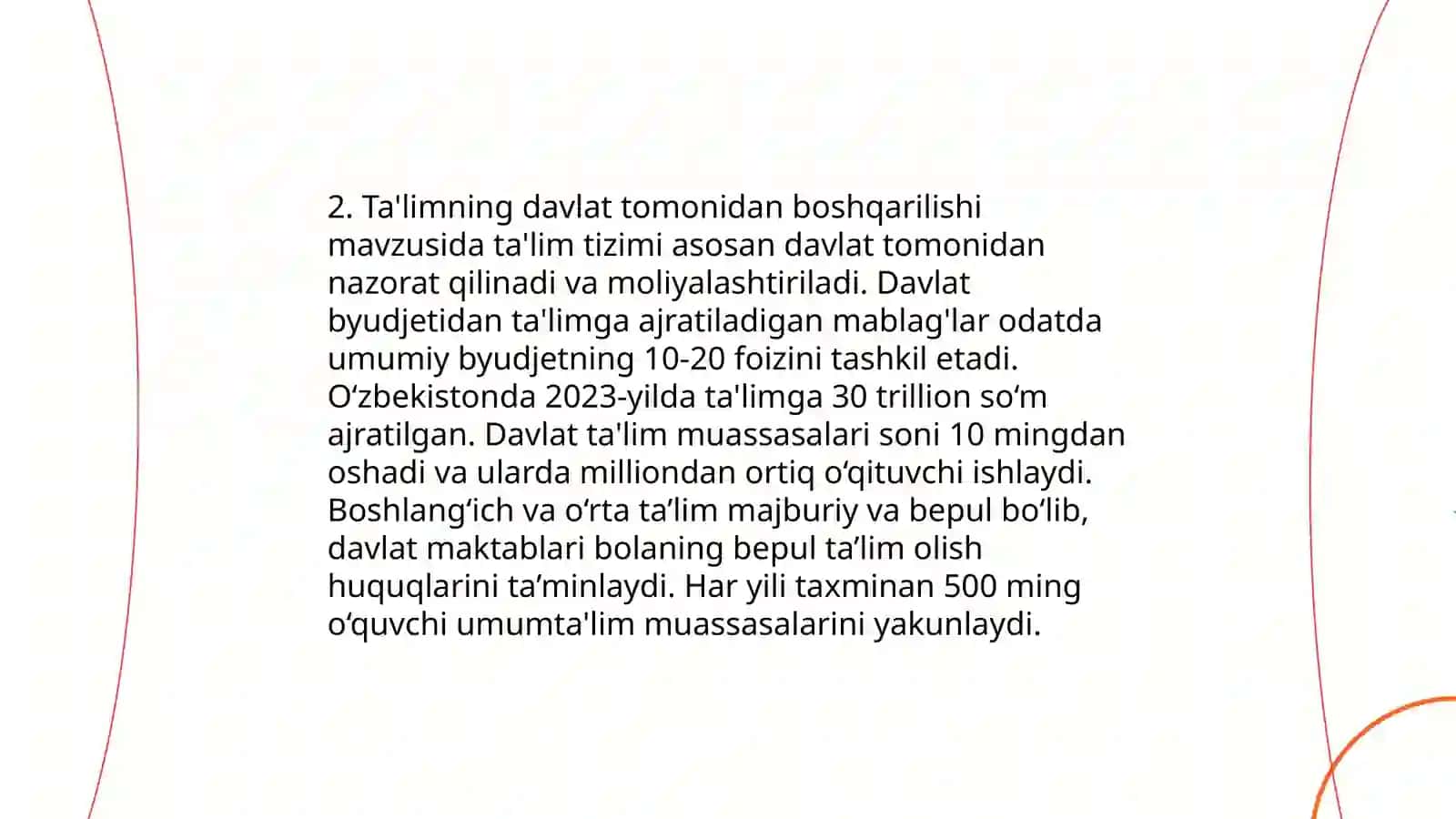 O'zbekiston Respublikasi ta'lim to'g'risidagi qonuni 4