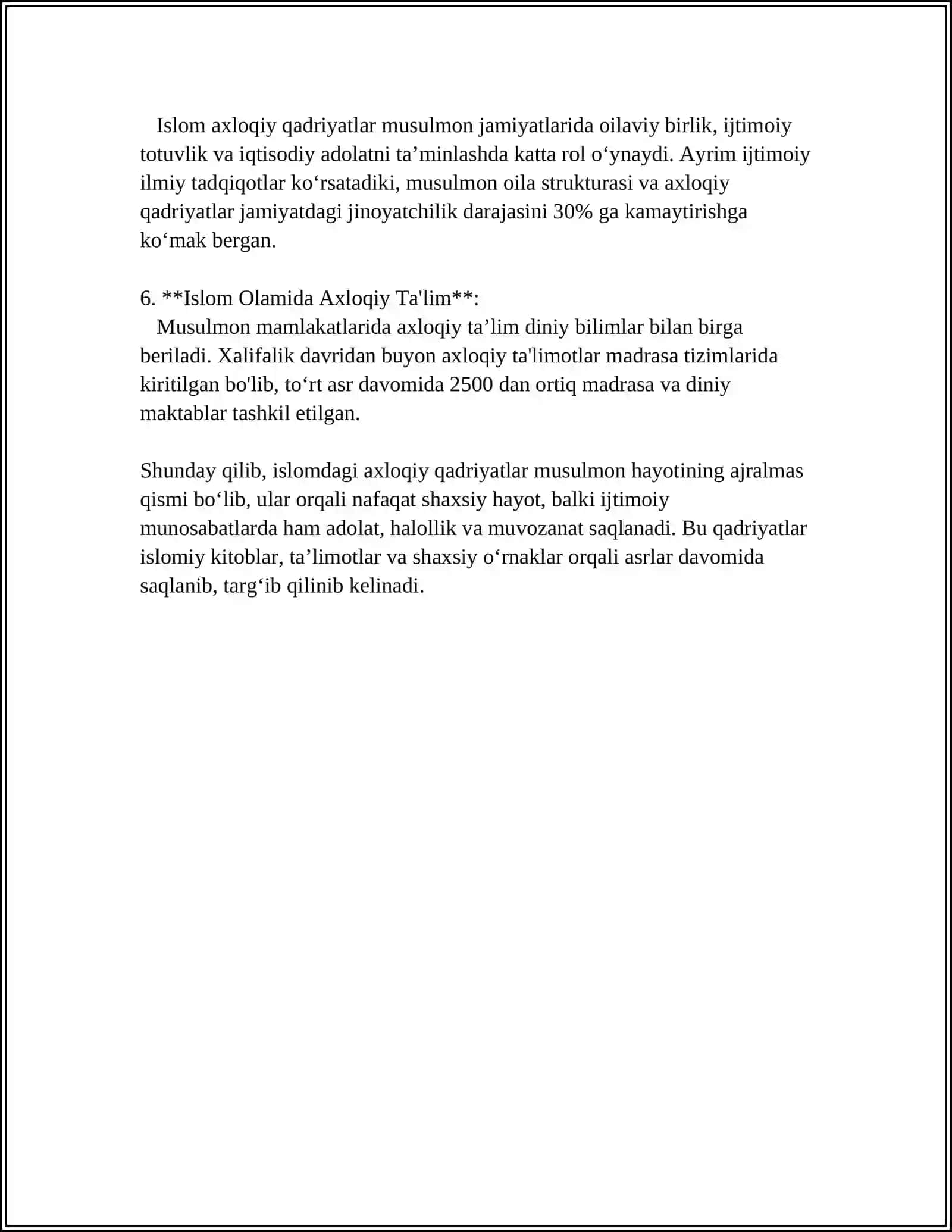 ISLOM DININING UMUM-INSONIY IJTIMOIY MADANIY VA MARIFIY QADRIYATLARI 4