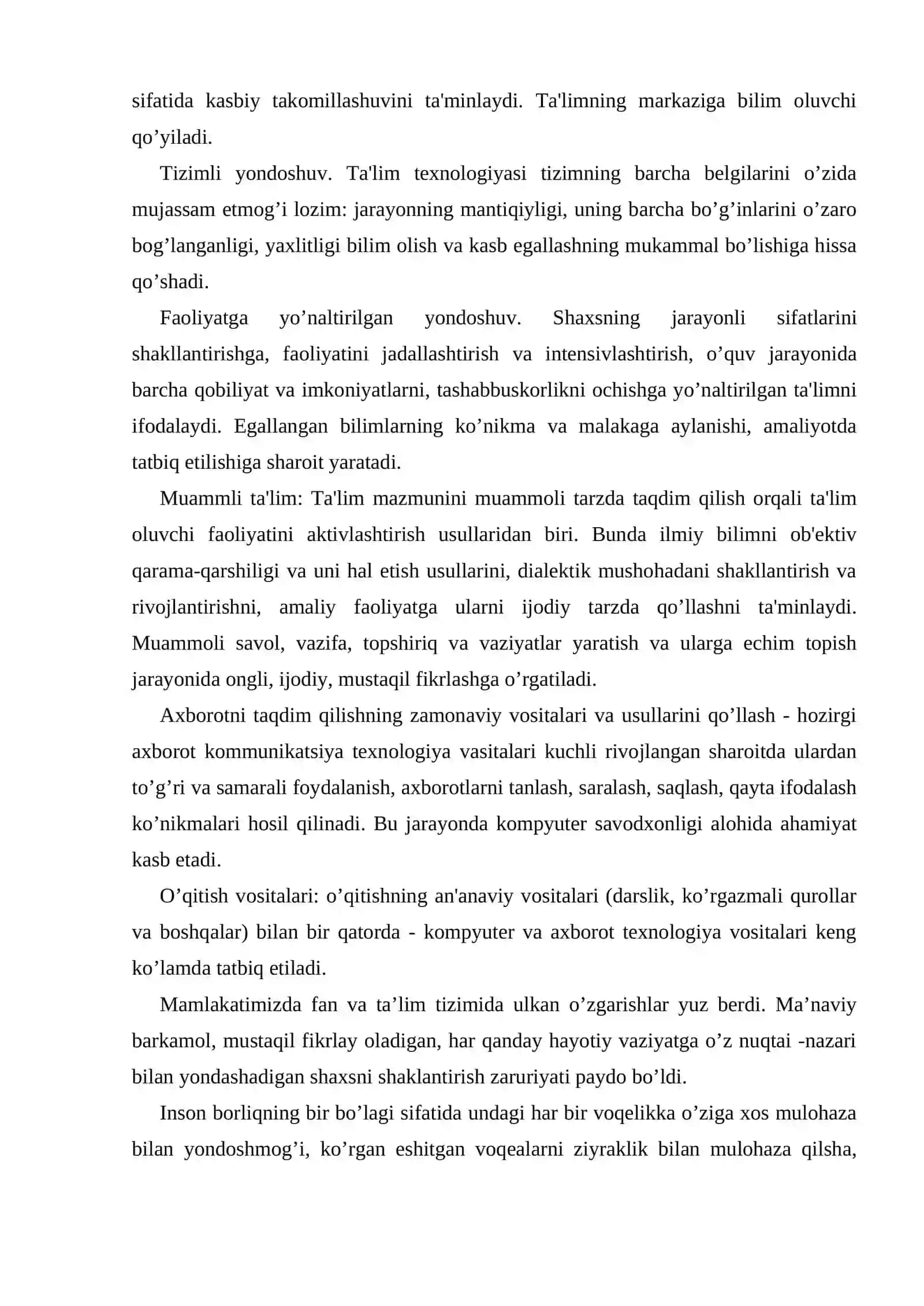 4-SINFDA MUSTAQIL ISHLARNI TASHKIL ETISH METODIKASI 4