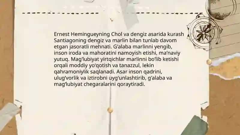 Chol va dengiz 4