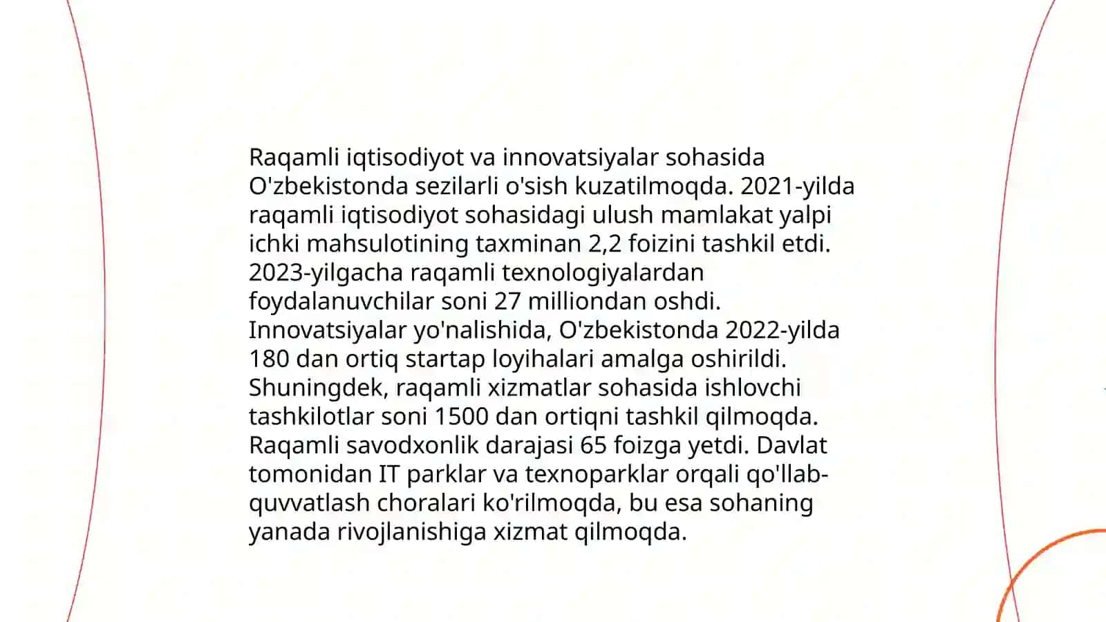 Axborot jamiyatiga o'tish mezonlari (Iqtisodiy. Texnologik. Ijtimoiy-siyosiy. Madaniy) 4