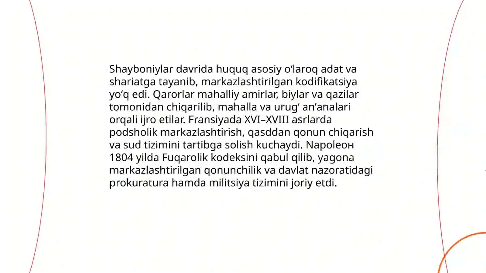Shayboniylar va Fransiya davlatini taqqoslash 4