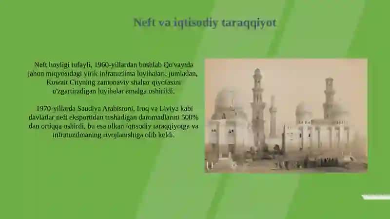 XX асрнинг иккинчи ярмидаги араб мамлакатларининг ижтимоий-маданий ривожланиши 4