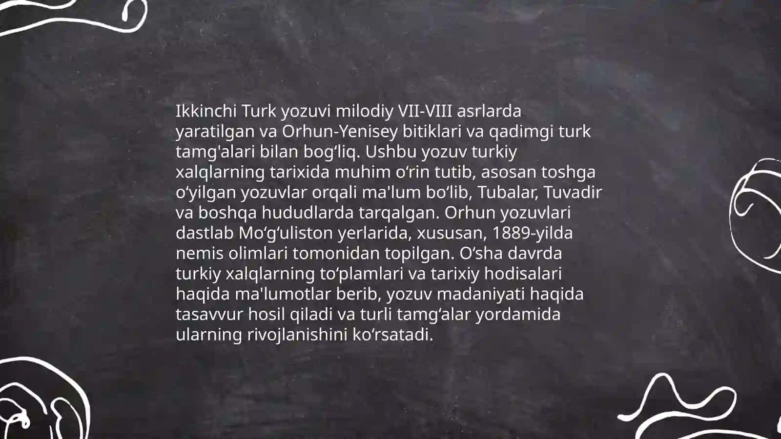 Grafika. O'zbek yozuvlarining tarixi 4