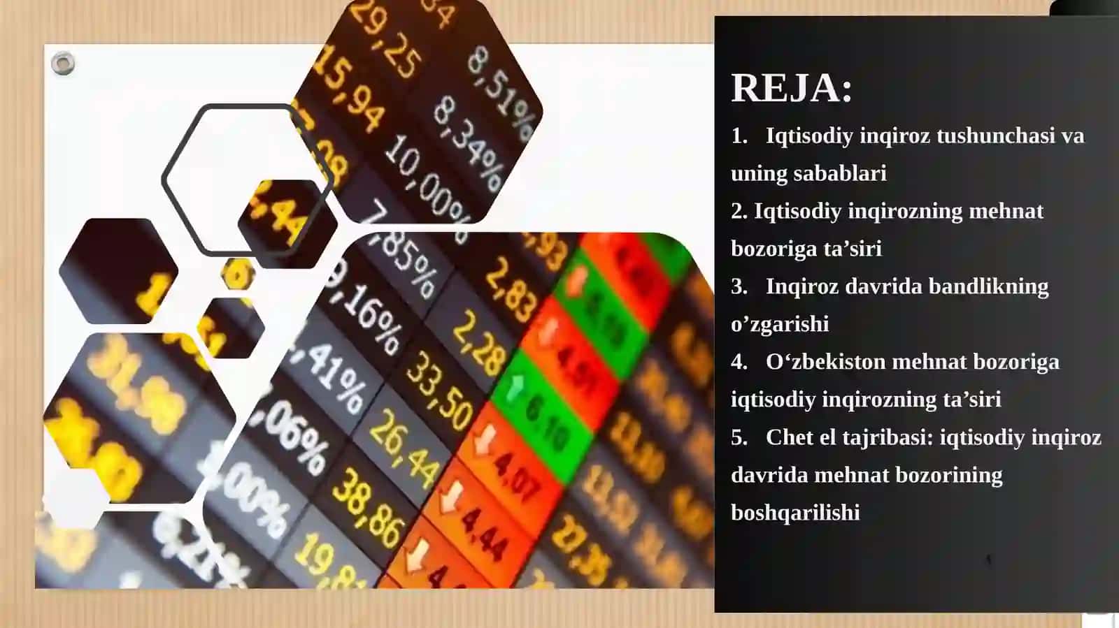 IQTISODIY INQIROZLAR VA UNING MEHNAT BOZORIGA TA`SIRI 4