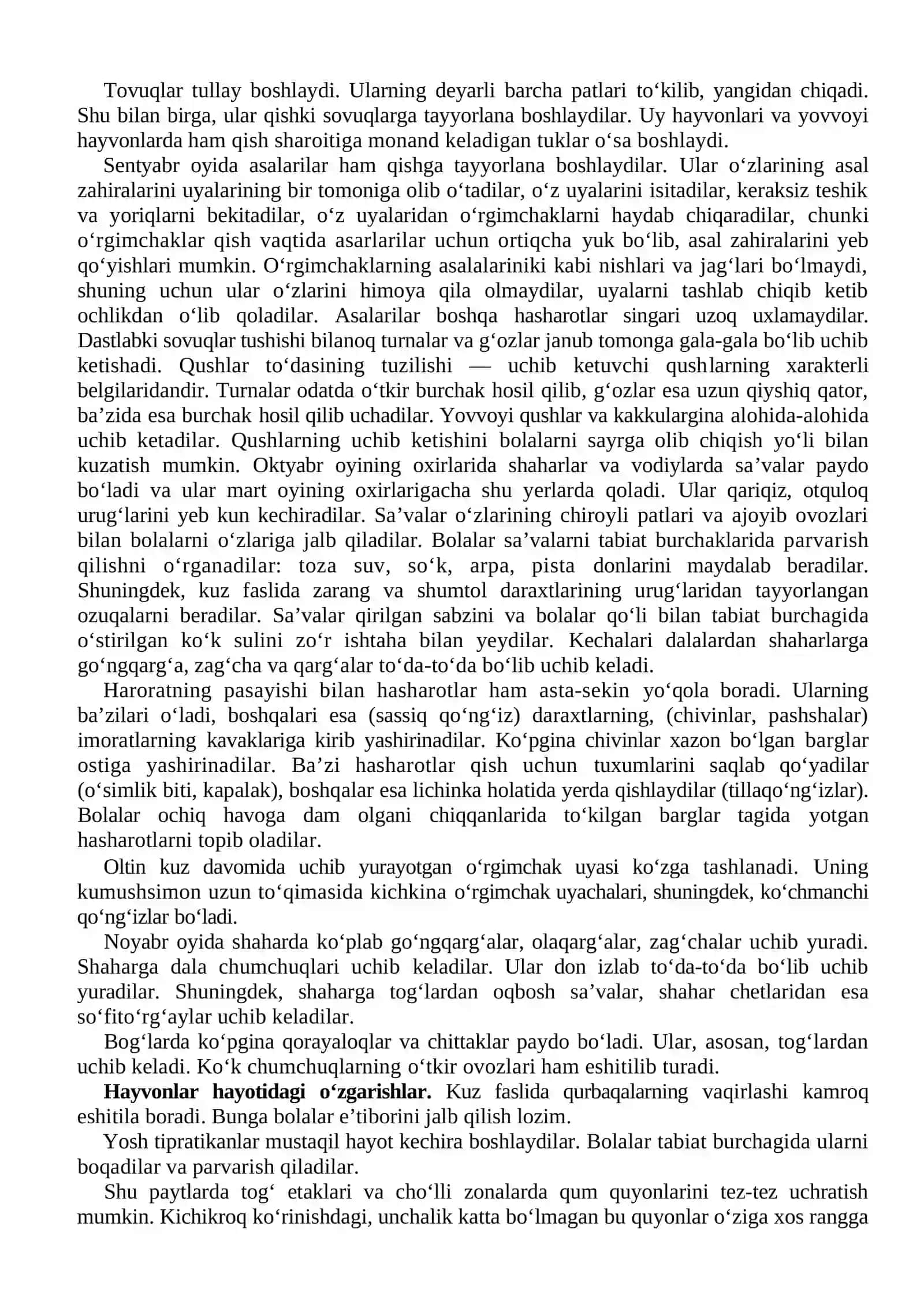 Yil fasllariga umumiy tavsifnoma (kuz) 4